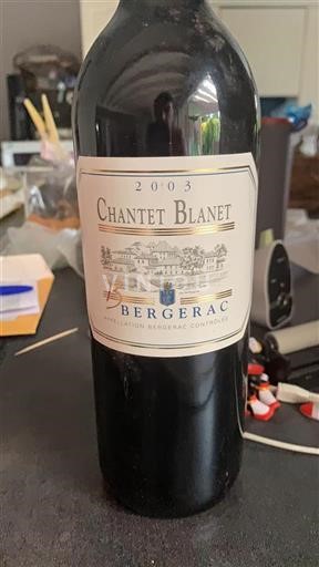 Sudoeste Bergerac Chantet Blanet 2003