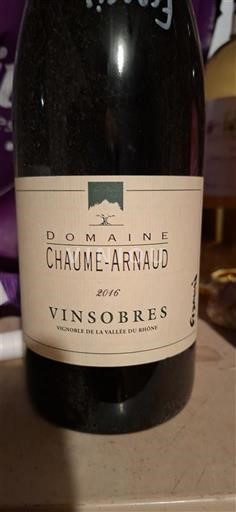 Lugina e Ronës Vinsobres Domaine Chaume Arnaud 2016