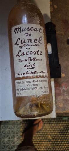 Languedoc Muscat-de-lunel Mas de Bellevue Lacoste Icke årgångsbetecknad