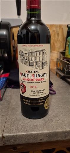Bordoja Lalande-de-pomerol Château Haut-Surget 2016