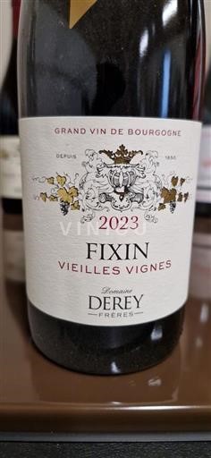 Burgundy Fixin Grand Cru Domaine Derey Frères Vieilles Vignes 2023