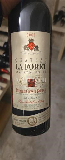 Bordeaux Premières-côtes-de-bordeaux Château La Forêt Prestige 2001
