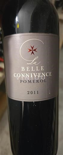 Bordeaux Pomerol La Belle Connivence 2011