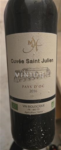Languedoc-Roussillon Pays d'Oc Cuvée Saint Julien 2016