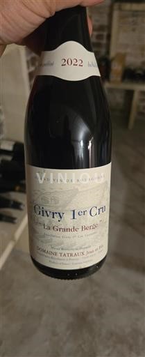 Borgogna Non specificato Premier Cru Domaine Tatraux Jean et Fils La Grande Bergé 2022