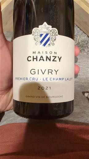 Borgogna Givry Premier Cru Maison Chanzy Premier Cru - Le Champ Lalot 2021