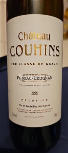 Bordeaux Pessac-Léognan Cru Classé de Graves Château Couhins Prestige 1999