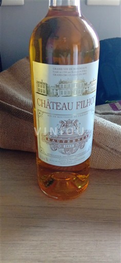 Bordeaux Sauternes Grand Cru Château Filhot 2013