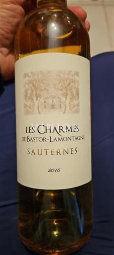 Bordeaux Sauternes Château Bastor-Lamontagne Les Charmes 2016