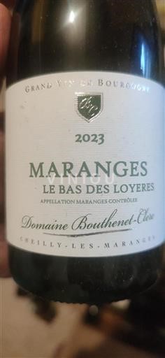 Burgund Maranges Domaine Bouthenet-Clerc Le Bas des Loyeres 2023