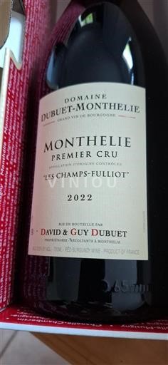 Bourgogne Monthélie Premier Cru Domaine Dubuet-Monthelie Les Champs-Fulliot 2022