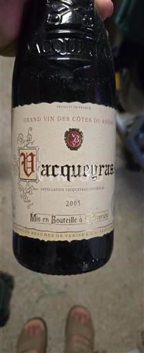 Valle del Rodano Vacqueyras Vignerons de Beaumes de Venise 2005