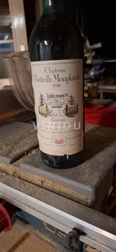 Bordéus Graves Château Ponteil Monplaisir 1980