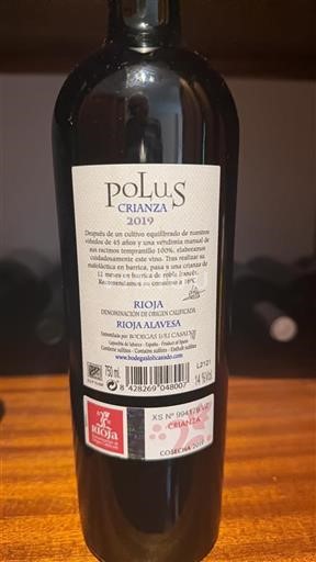 Rioja Bodegas Loli Casado Polus Crianza 2019