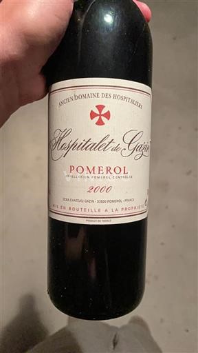 Bordeaux Pomerol Hospitalet de Gazin 2000