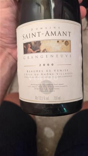 Rhônedalen Beaumes de Venise Domaine Saint-Amant Grangeneuve 2000