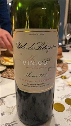 Bordeaux Margaux Zédé de Labégorce 2014