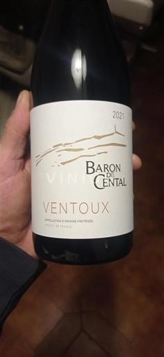 Rhônen laakso Ventoux Baron de Cental 2021