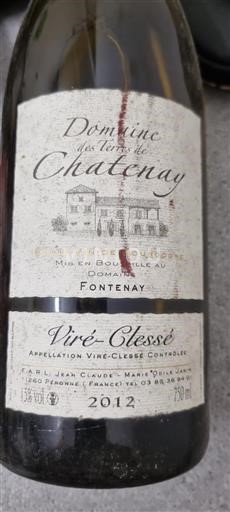 Burgundija Viré-clessé Domaine Des Terres de Chatenay 2012