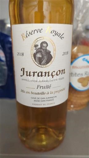 Sydväst Jurançon Cave de Gan Réserve Royale 2018