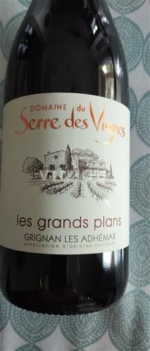 Valle del Rodano Grignan-les-adhémar Domaine Serre des Vignes Les Grands Plans 2021