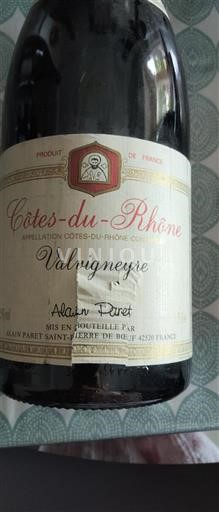 Thung lũng Rhône Côtes-du-rhône Alain Paret Valvigneyre 1996