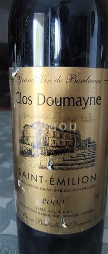 Burdeos Saint-Émilion Clos Doumayne 2000