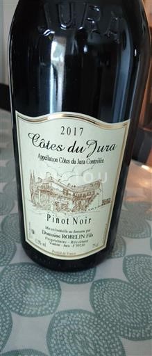 Jura Côtes du Jura Domaine ROBELIN Fils Pinot Noir 2017