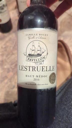 Bordeaux Haut-Médoc Famille Bouey Pavillon de Lestruelle 2016