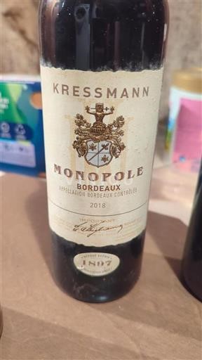 Bordeaux Kressmann Monopole 2018