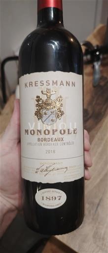 Bordeaux Kressmann Monopole 2018