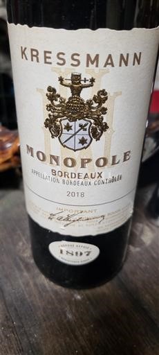 Bordeaux Kressmann Monopole 2018