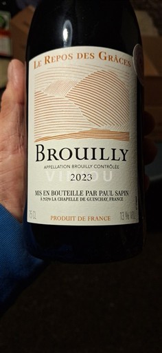 Beaujolais Brouilly Le Repos des Grâces 2023