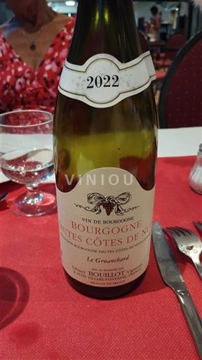 Burgundija Hautes Côtes de Nuits Bouillot Le Gruanchard 2022