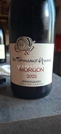 Beaujolais Morgon Les Tonneaux Arnaud 2022