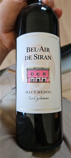 Bordeaux Haut-Médoc Bel-Air de Siran Les Cyclamens 2020