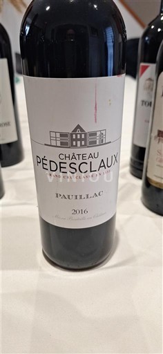 Bordeaux Pauillac Grand Cru Château Pédesclaux 2016