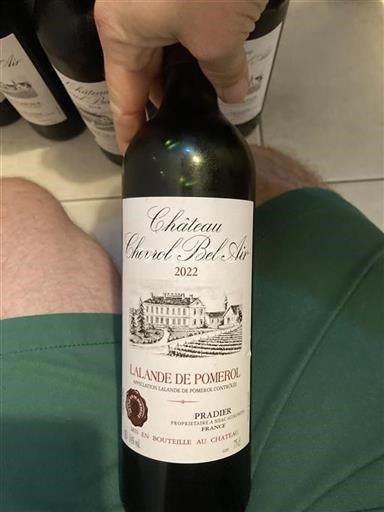 Bordeaux Lalande-de-Pomerol Château Chevrol Bel Air 2022