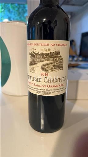 Bordeaux Saint-Émilion Grand Cru Château Champion 2016
