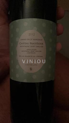 Bordeaux Montagne-saint-émilion Château Beauséjour 2012