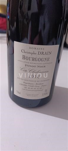 Bourgondië Bourgogne Domaine Christophe Drain Côte Chalonnaise 2018