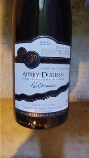 Bourgogne Auxey-Duresses Domaine Pascal Pouhin Les Eauxseaux 2022