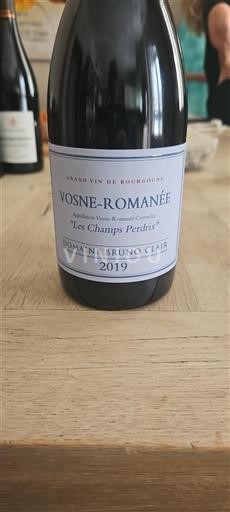 Bourgogne Vosne-romanée Domaine Bruno Clair Les Champs Perdrix 2019