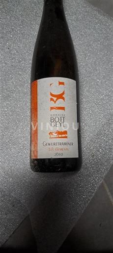 Elsass Gewürztraminer Grand Cru Domaine Bott-Geyl Les Éléments 2010