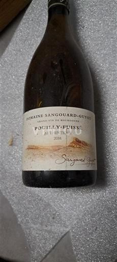 Bourgondië Pouilly-fuissé Grand Cru Domaine Sangouard-Guyot Authentique 2014