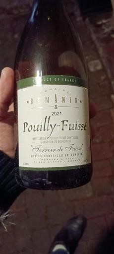 Bourgogne Pouilly-fuissé Domaine Romanin Terroir de Fuissé 2021