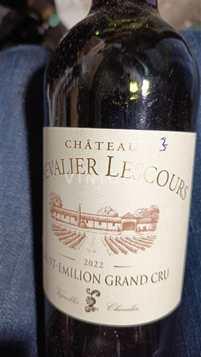 Bordeaux Saint-Émilion Grand Cru Grand Cru Chevalier Lescours 2022