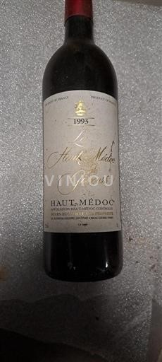 Bordeaux Haut-Médoc Château Giscours Le Haut-Médoc de Giscours 1993