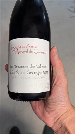 Borgonha Nuits-Saint-Georges Bertrand et Axelle Machard de Gramont Les Terrasses des Vallerots 2022