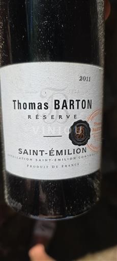 Burdeos Saint-Émilion Thomas Barton Réserve 2011
